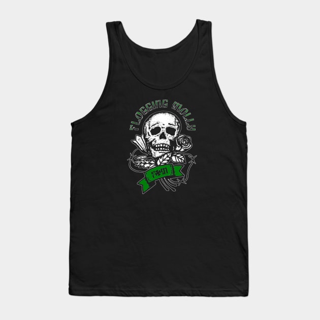 Flogging Skull Tank Top by Luke Jay Art